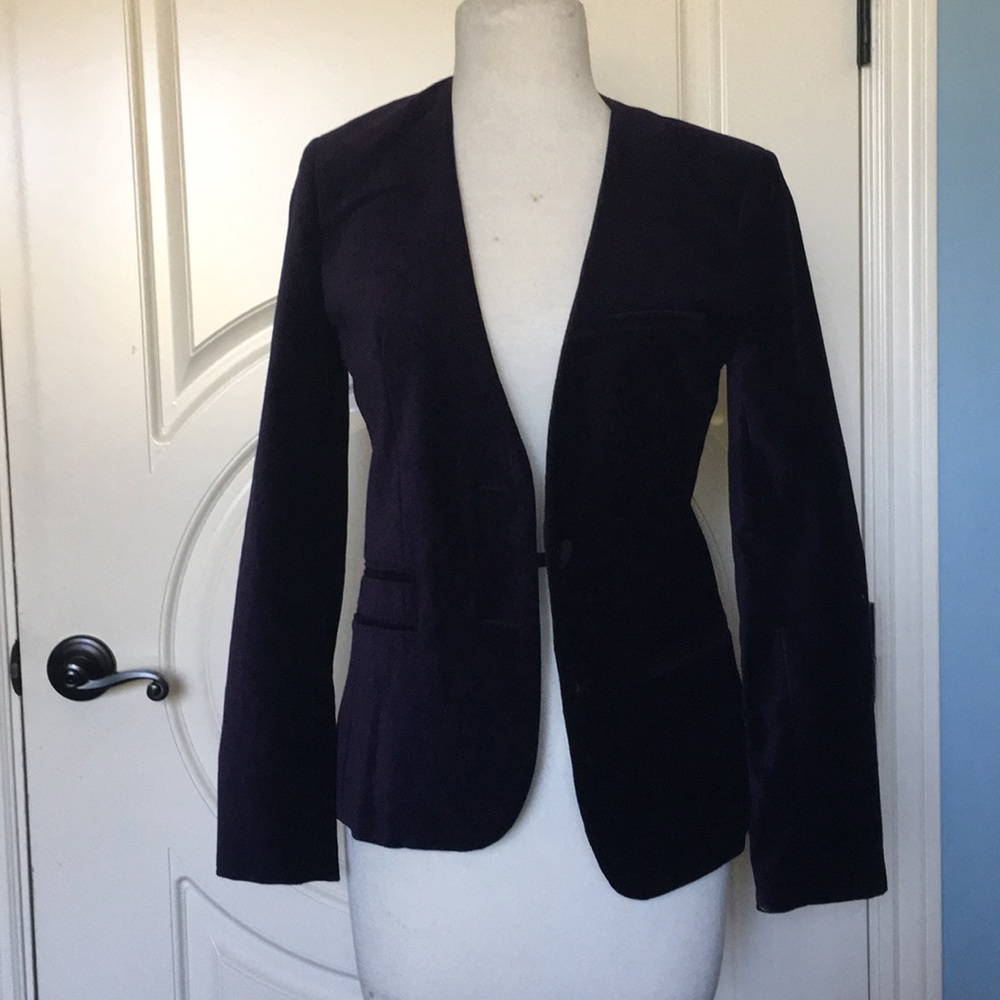Zadig & Voltaire purple velvet jacket